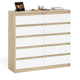 Комод высокий на десять выдвижных ящиков Мори МК1200.10