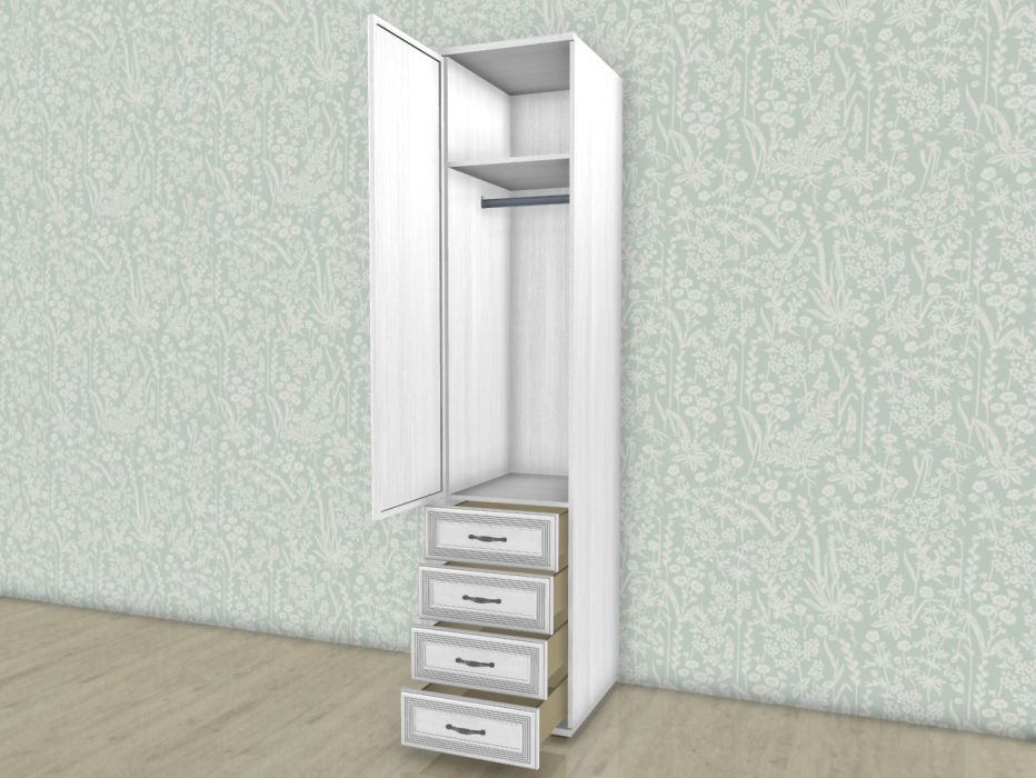 Шкафы одностворчатые, Модульная система Карина Шкаф ШК-1024