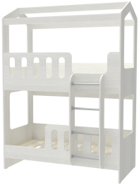 Двухъярусная кровать Домик Сказка ДС-17 с лесенкой без ящика ДС-17 80x160