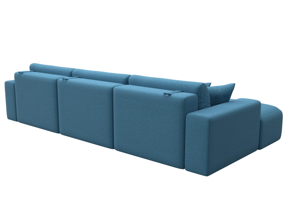 Диваны угловые в гостиную, Диван угловой Лига-036 НПБ Классик Лонг левый угол, рогожка Амур