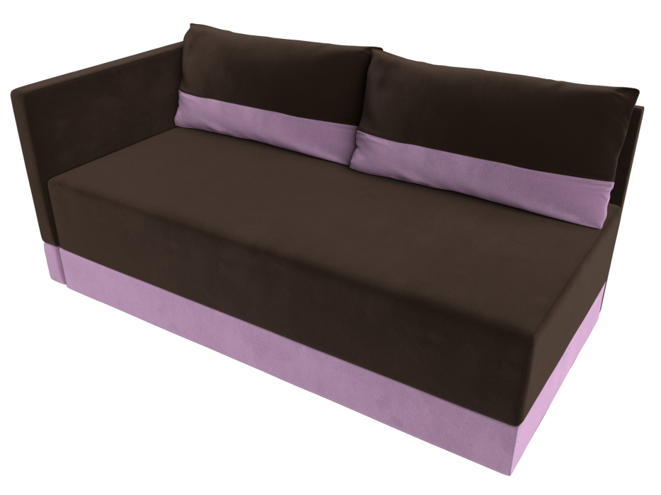 Кушетка диван, Кушетка Никас левая, микровельвет