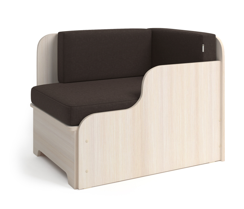 Диваны прямые кухонные, Кушетка детская Мелодия правая , рогожка