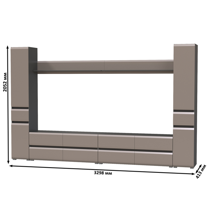 Стенки для гостиной, Сидней мебельная стенка № 106