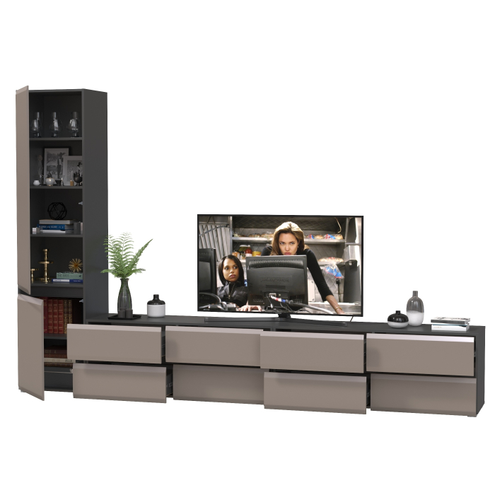 Стенки для гостиной, Стенка для гостиной модульная Сидней № 127