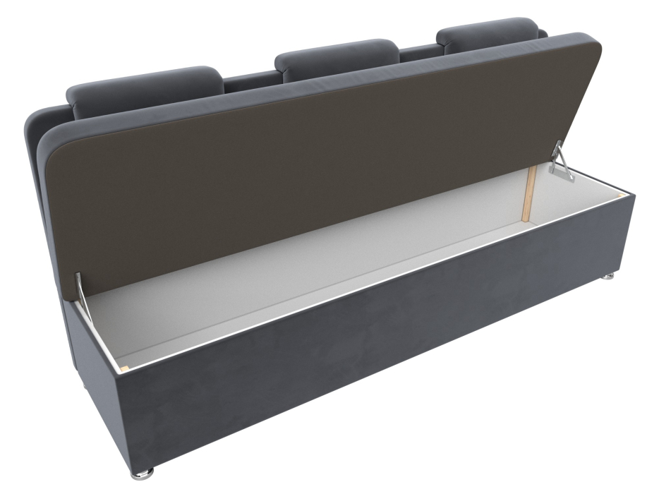 Кухонные уголки, Диван кухонный прямой Маккон 3-х местный, велюр