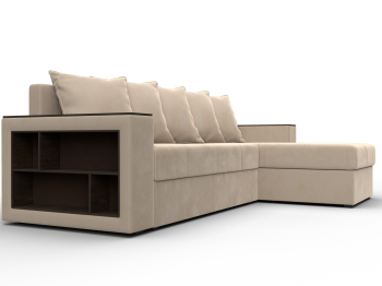 Диван угловой Дубай Лайт угол универсальный, велюр