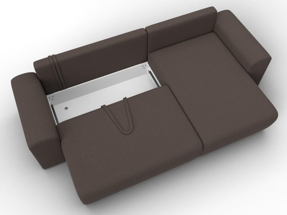 Диваны угловые в гостиную, Диван угловой Лига-099 угол универсальный, рогожка Амур