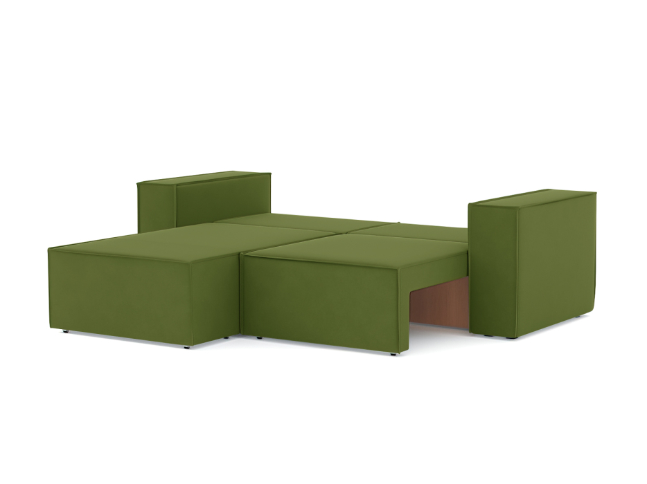 Диваны угловые в гостиную, Диван-кровать угловой Лофт, велюр