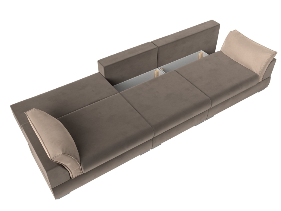 Диваны прямые кухонные, Прямой диван Пекин Long, велюр