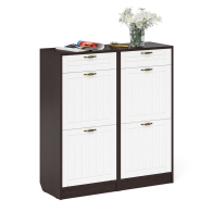 Прихожие, Две тумбы для обуви 2 секции с выдвижным ящиком МДФ фрезеровка прованс