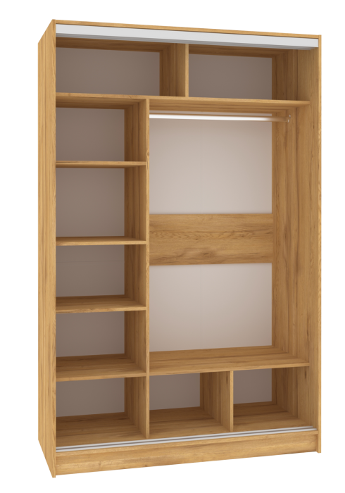 Шкафы-купе 2-х дверные, Шкаф-купе 2-дв  Strike 1350 лдсп/лдсп  (в2105*ш1350*г595)