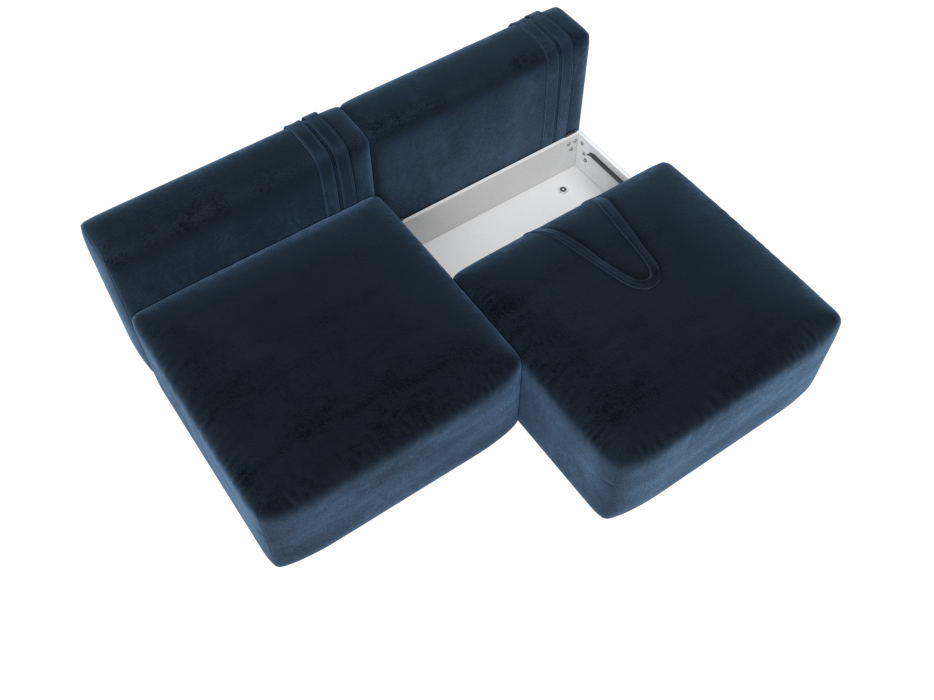 Диваны еврокнижки, Диван прямой модульный Лига-060 НПБ, велюр TOWER