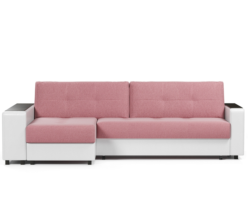 Диваны угловые в гостиную, Диван-кровать угловой Атланта 2 еврокнижка,велюр+экокожа