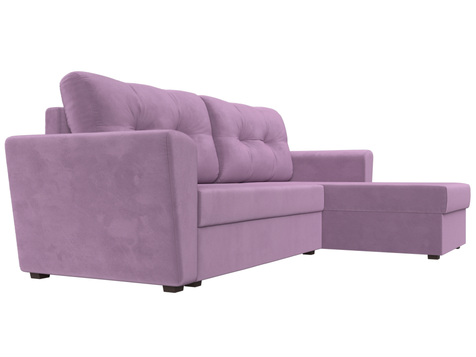 Диваны угловые в гостиную, Угловой диван Амстердам Лайт правый угол, микровельвет