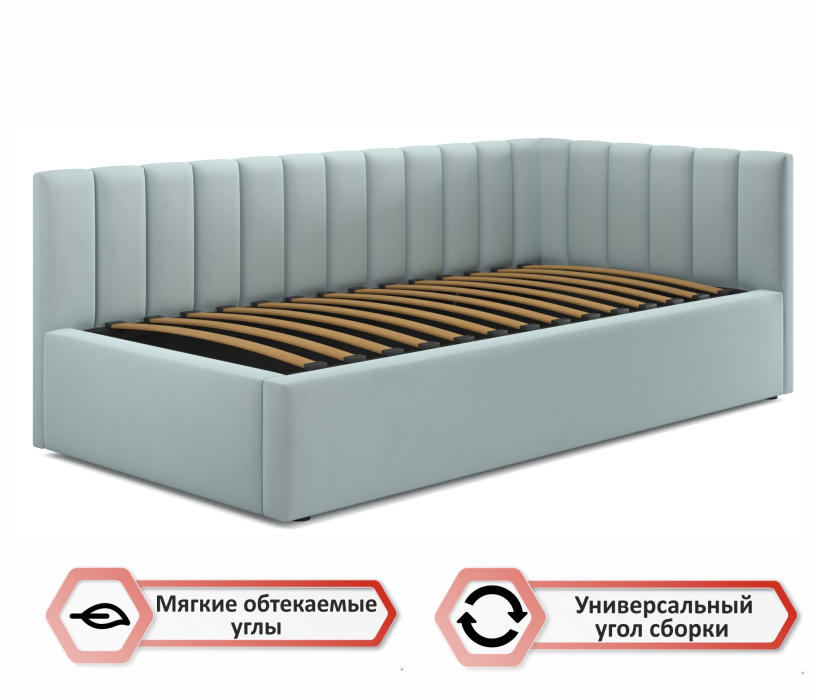 Мягкая кровать, Мягкая кровать Milena 900 с ортопедическим основанием