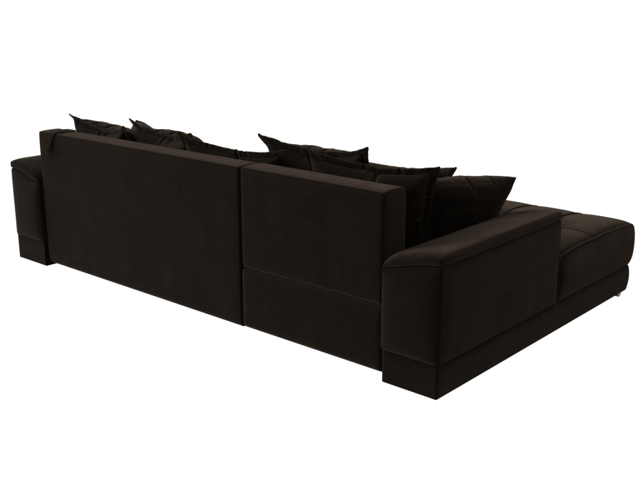 Диваны угловые в гостиную, Угловой диван НордСтар левый угол, микровельвет