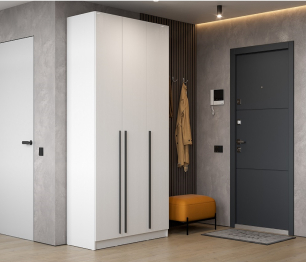 Шкаф распашной Берген ШК-1200, белое дерево