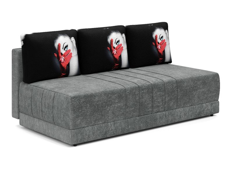 Диваны прямые, Диван-кровать Страйк, еврокнижка, велюр