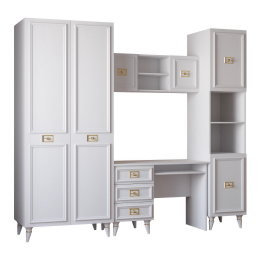 Шкаф Валенсия навесной 110х35х40 см золото