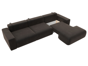 Диван угловой Лига-036 Классик Лонг правый угол, велюр