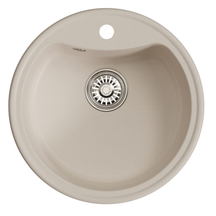 Кухонные мойки, Мойкa ML-GM09 круглая, 510 мм (глуб. чаши 190) NEW*