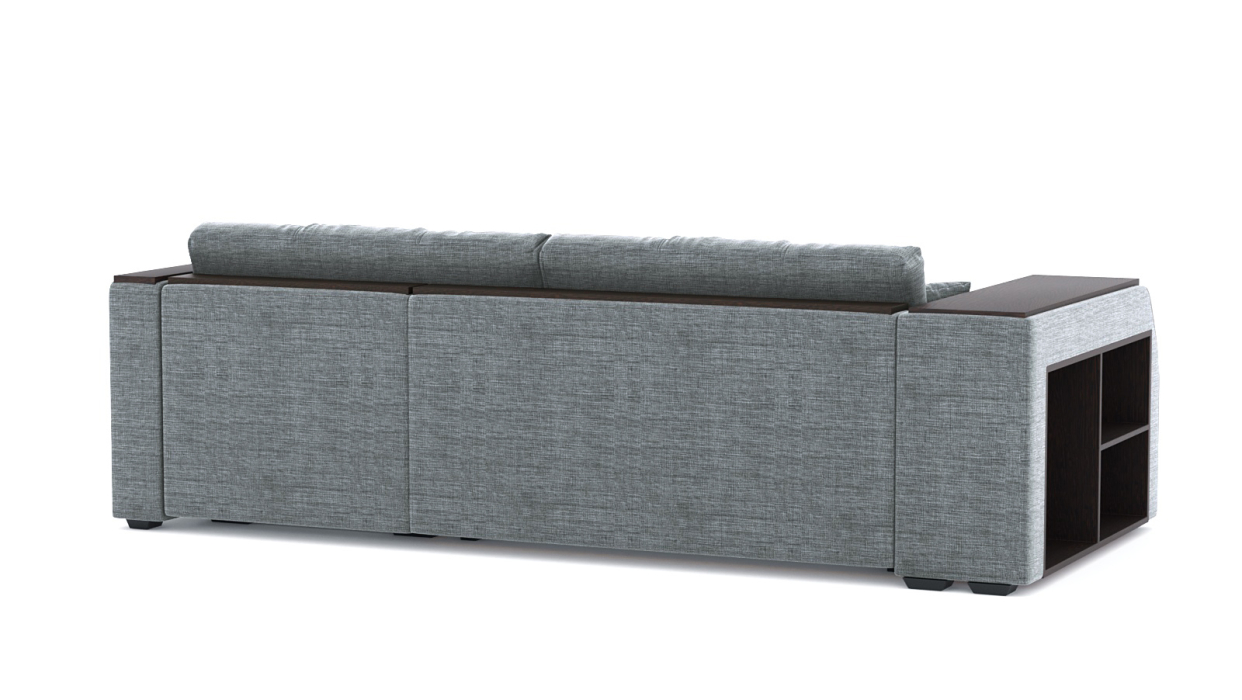 Диваны угловые в гостиную, Диван-кровать угловой Брюссель дельфин, рогожка