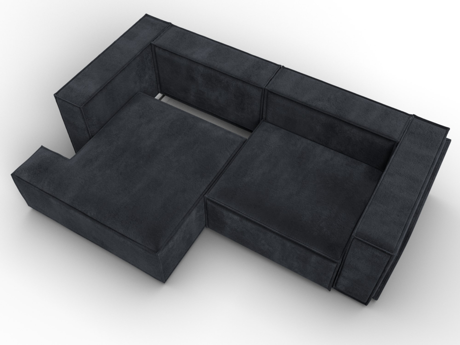 Диваны угловые в гостиную, Диван угловой Лига-061 угол левый, велюр TOWER