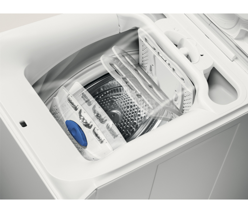 Кухня, Стиральная машина с вертикальной загрузкой Electrolux EWT1066ESW белая 