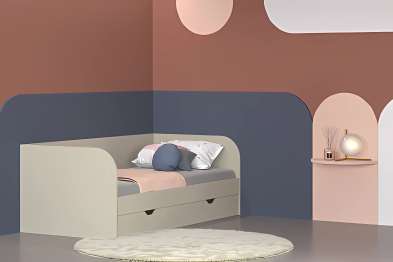 Модульная система Карина Кровать КР-117 Серый Кашемир