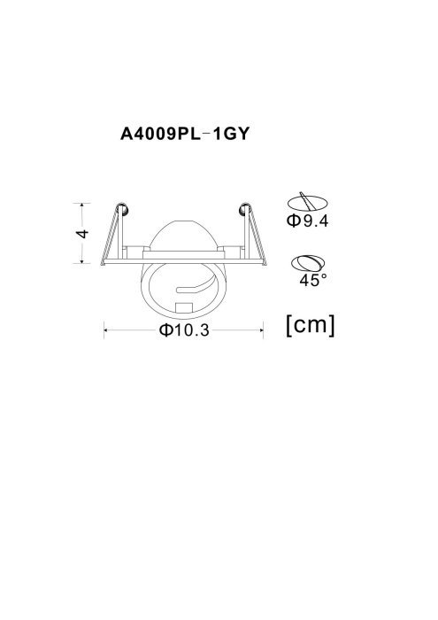 Встроенный светильник, Встраиваемый светильник ACCENTO 3