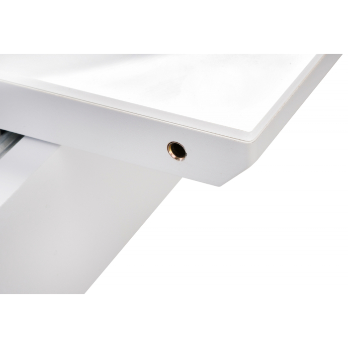 Обеденные столы, Стол Петир 120 дуб с пилением / белая шагрень