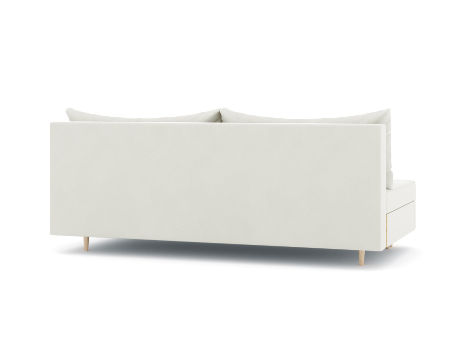 Диваны еврокнижки, Диван-кровать еврокнижка Смайл без подлокотников, велюр