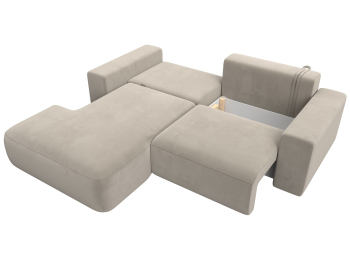 Диван угловой Лига-036 Классик левый угол, микровельвет