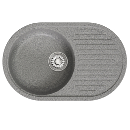 Мойка ML-GM16 овальная с крылом, 730*460*180мм NEW*