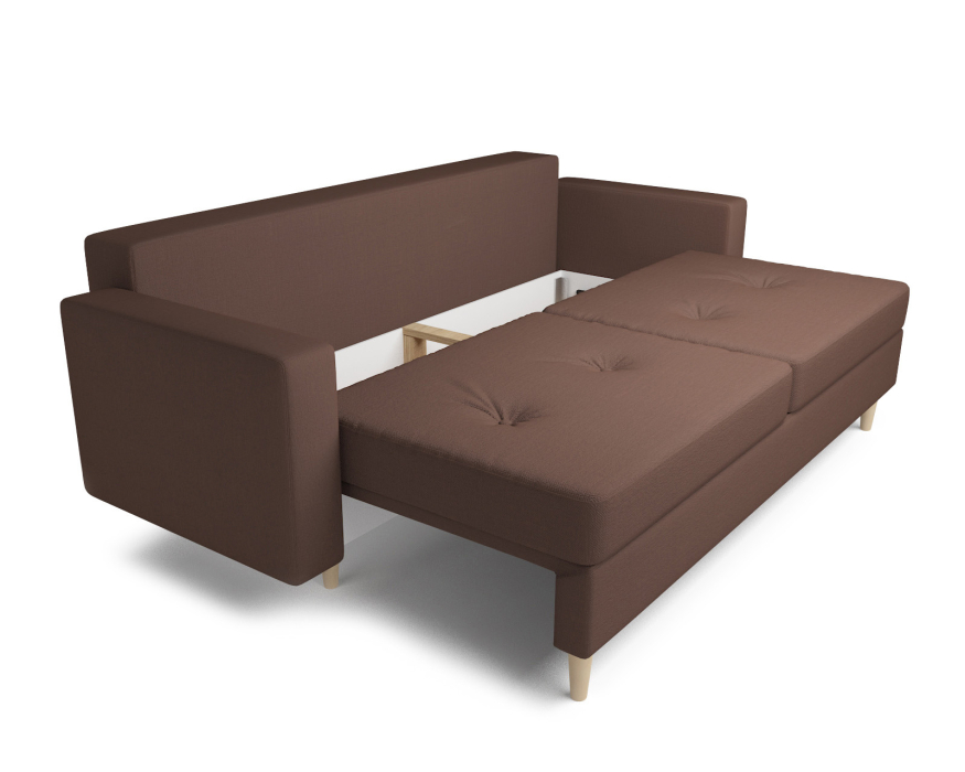 Диваны кровати прямые, Диван прямой тик-так Белфаст (Рогожка)