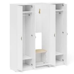 Модульная мебель для прихожей П-6 № 9 МДФ фрезеровка прованс