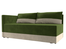 Кушетка диван, Кушетка Никас левая, микровельвет