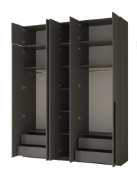 Шкаф распашной 5-ти дверный с антресолью София 2600х2000х520 мм