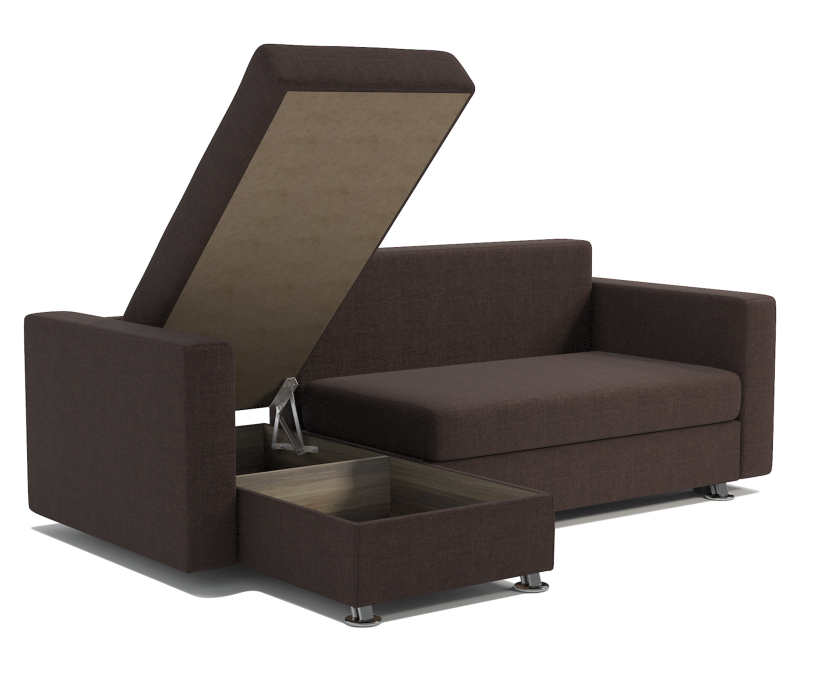 Диваны угловые в гостиную, Угловой диван Ария левый, рогожка