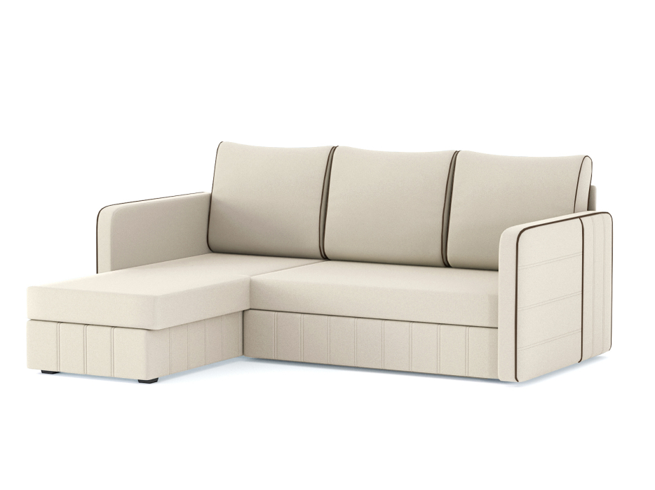 Диваны угловые в гостиную, Диван-кровать угловой Cлим дельфин, велюр