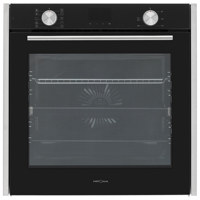 Духовые шкафы, Духовой шкаф электрический KRONA QUENDEL 60 BL/S (независимый)