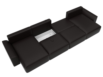 Диван п-образный Лига-048 НПБ лонг, экокожа GRIFON