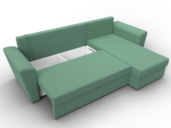 Угловой диван Амстердам Лайт правый угол, рогожка Амур