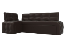 Диваны угловые кухонные, Кухонный угловой диван Люксор левый угол, экокожа