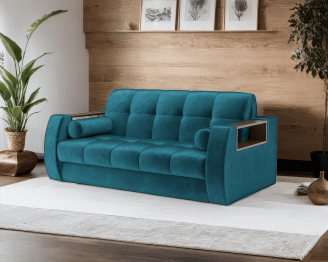 Диван прямой аккордеон Барон №3 (Бархат)