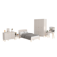 Спальные гарнитуры, Спальный гарнитур Афина в цвете кашемир серый с кроватью на 1200