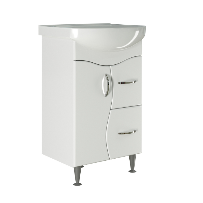 Тумбы без раковины, Тумба д/ванной КЛАССИК-52 под умывальник Альфана-52 (ПВХ)