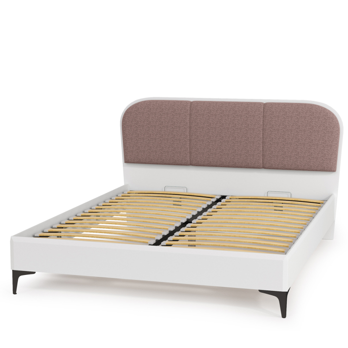 Кровати 160х200, Кровать с мягкой спинкой с ортопедическим основанием Валенсия