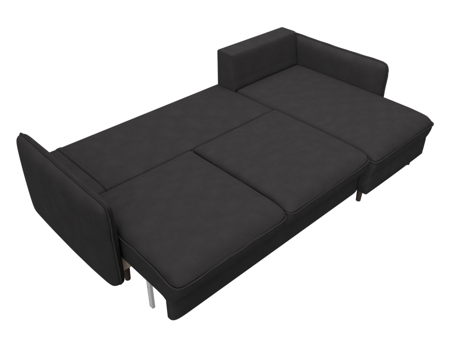 Диваны угловые в гостиную, Диван угловой Лига-064 НПБ угол универсальный, замша JOLY