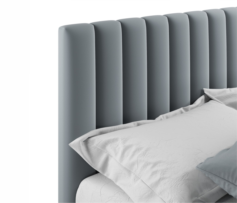 Мягкая кровать, Мягкая кровать с тумбами Olivia 1600 подъемная